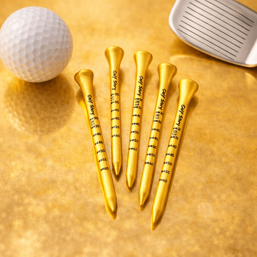잘 안부러지는 대나무 골프티 나무티 틴케이스 세트 4